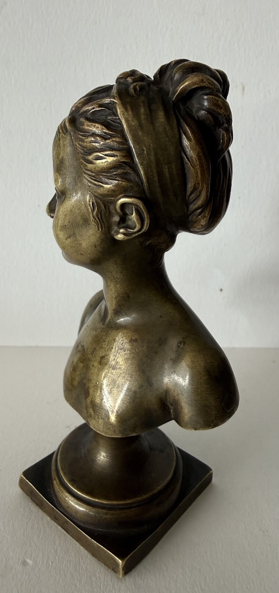 Small Bronze Sculpture Signed By Houdon; Cast By Susse-photo-7