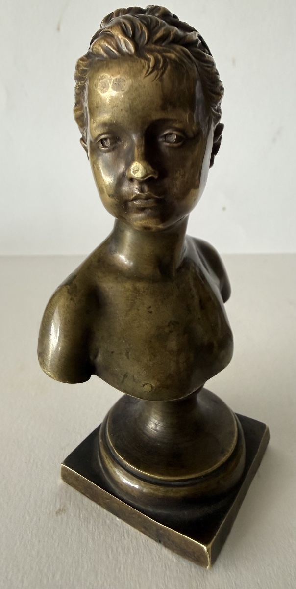 Small Bronze Sculpture Signed By Houdon; Cast By Susse
