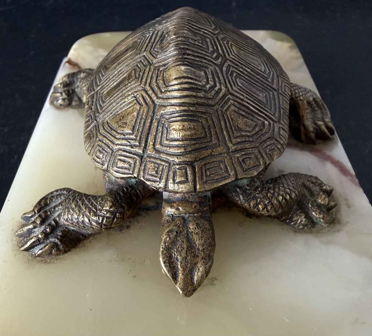 La tortue , sujet en bronze-photo-2