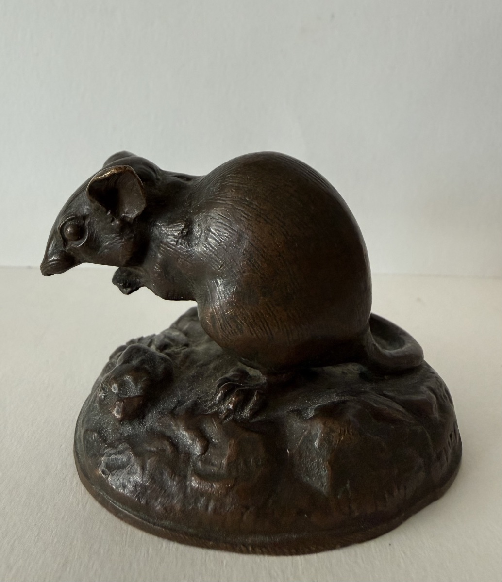 Le mulot , petit sujet en bronze-photo-3