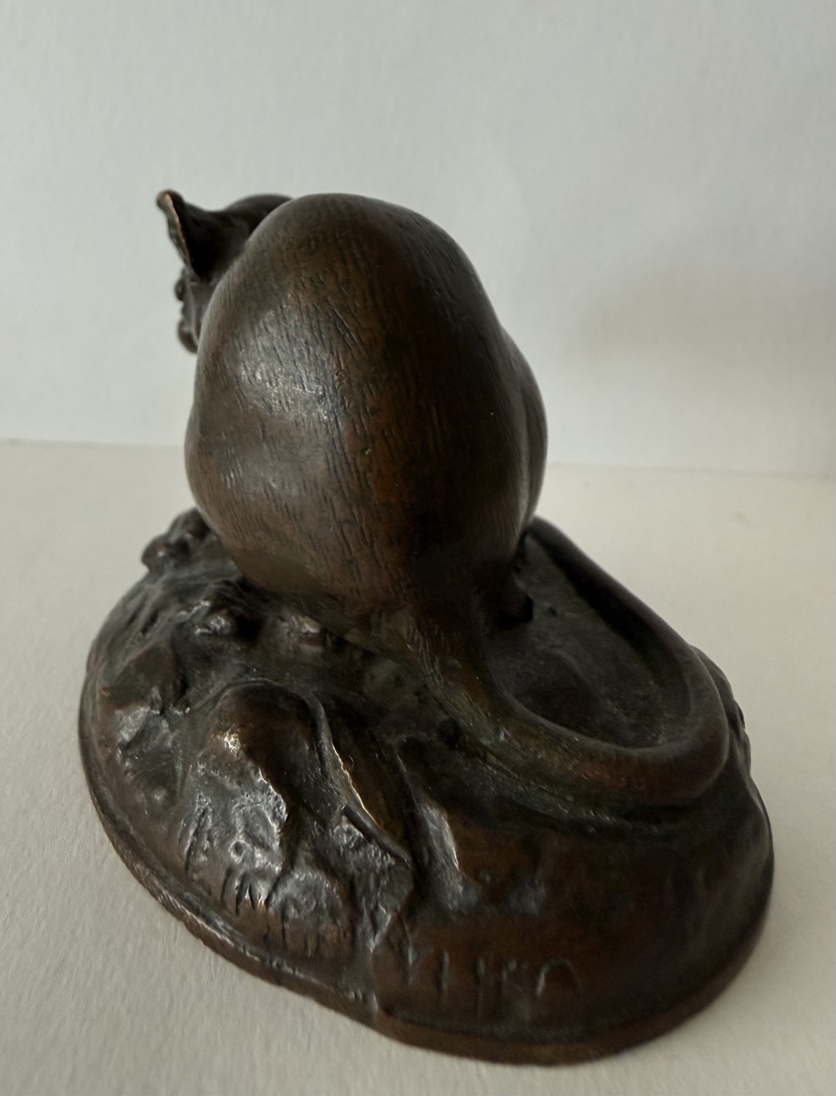Le mulot , petit sujet en bronze-photo-4