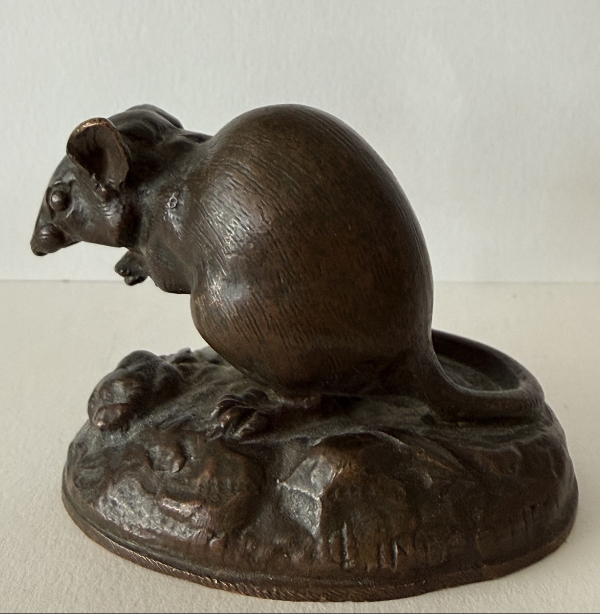 Le mulot , petit sujet en bronze-photo-1