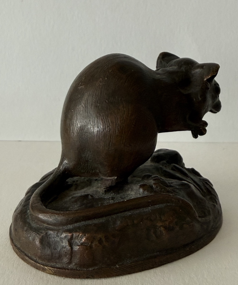 Le mulot , petit sujet en bronze-photo-4