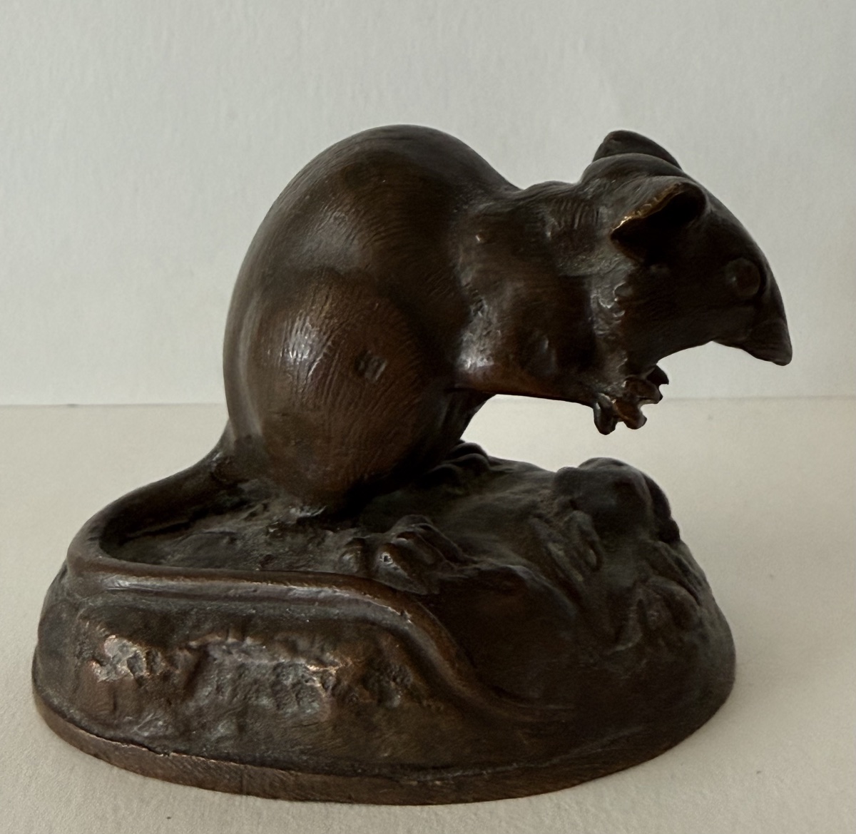 Le mulot , petit sujet en bronze-photo-5
