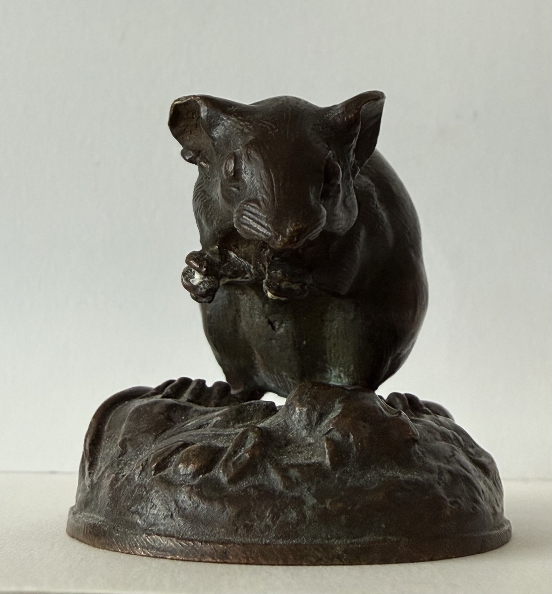 Le mulot , petit sujet en bronze