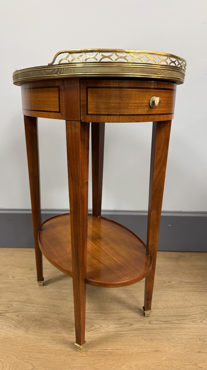 Table bouillotte de forme ovale-photo-3
