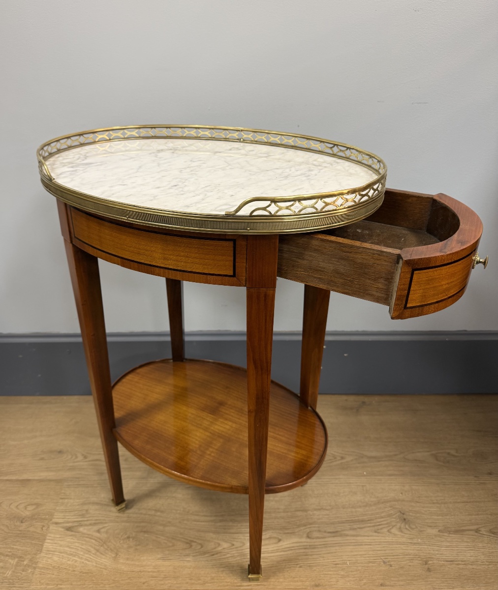 Table bouillotte de forme ovale-photo-6
