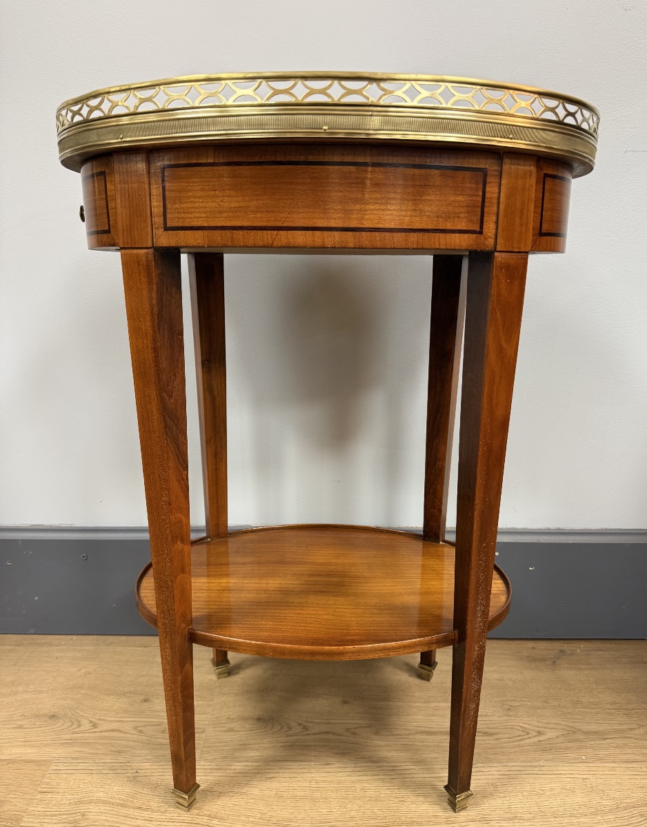Table bouillotte de forme ovale-photo-7