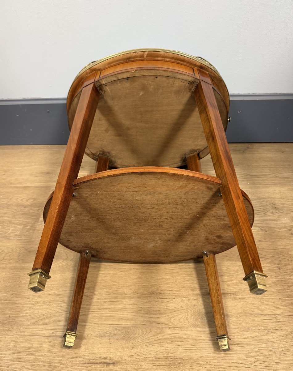 Table bouillotte de forme ovale-photo-8