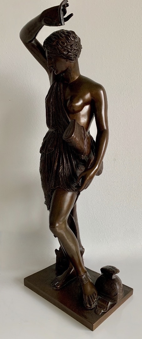 Amazone Blessée sculpture en bronze , fondeur Barbedienne-photo-2