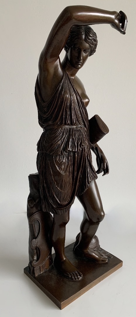 Amazone Blessée sculpture en bronze , fondeur Barbedienne-photo-4