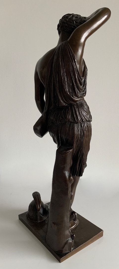 Amazone Blessée sculpture en bronze , fondeur Barbedienne-photo-1