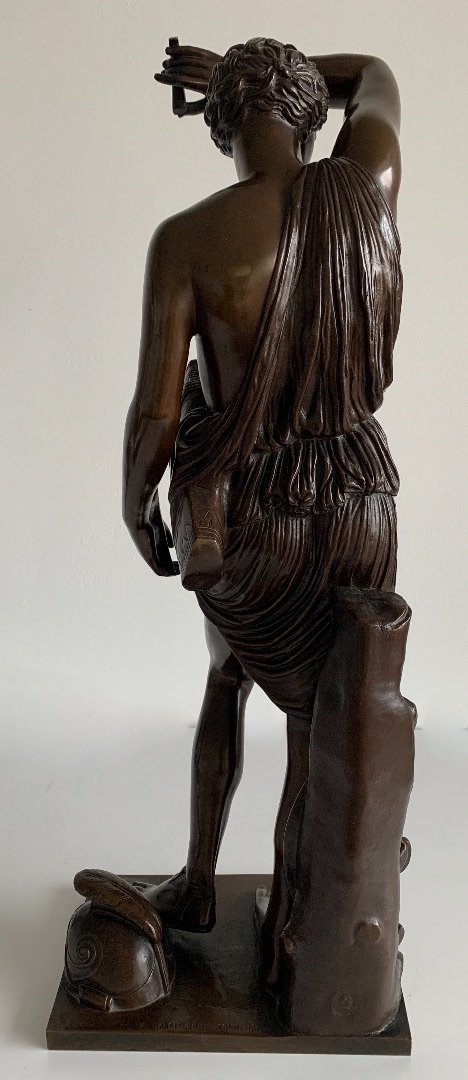 Amazone Blessée sculpture en bronze , fondeur Barbedienne-photo-2