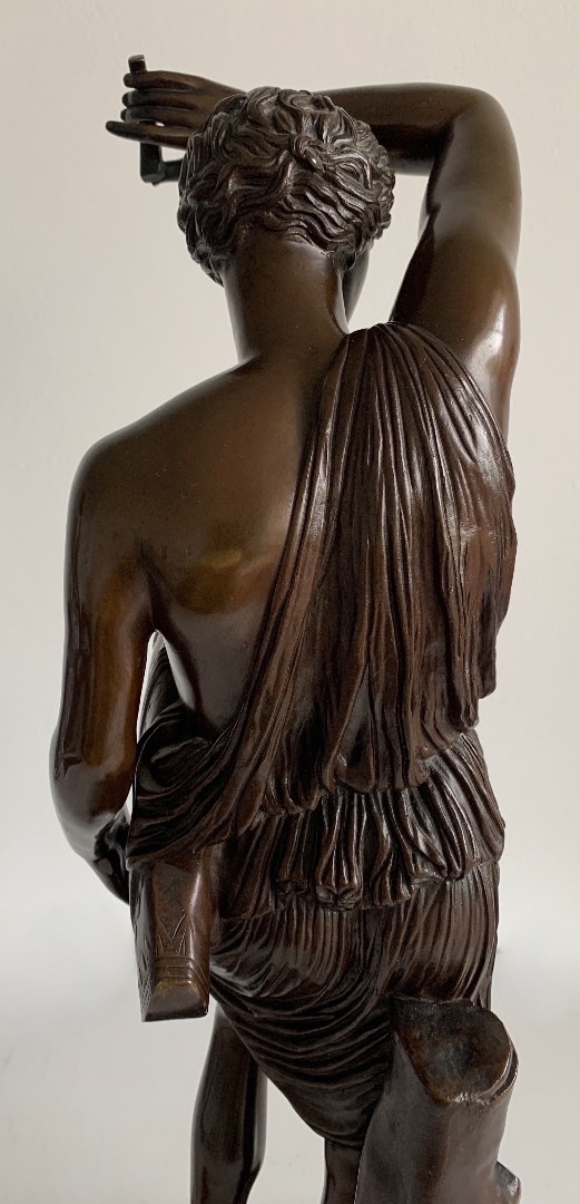 Amazone Blessée sculpture en bronze , fondeur Barbedienne-photo-4