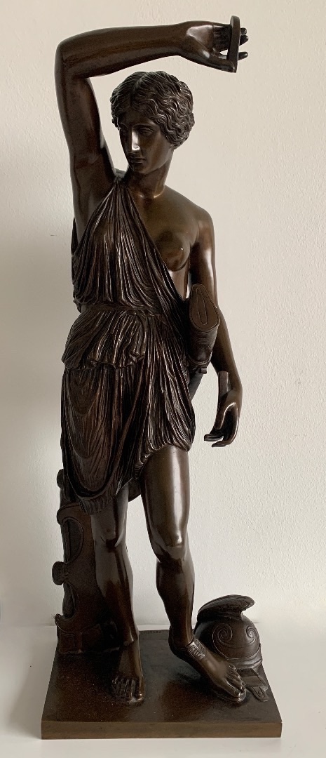 Amazone Blessée sculpture en bronze , fondeur Barbedienne