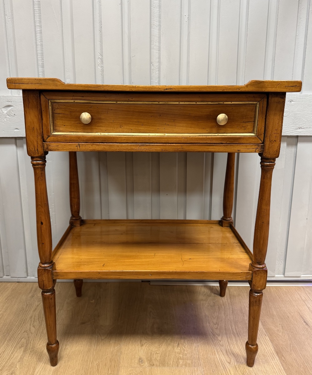 Side Table Made Of Cherry Wood-photo-3
