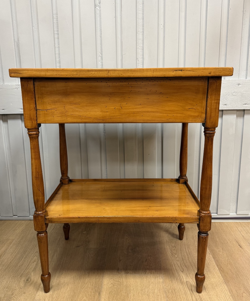 Side Table Made Of Cherry Wood-photo-3
