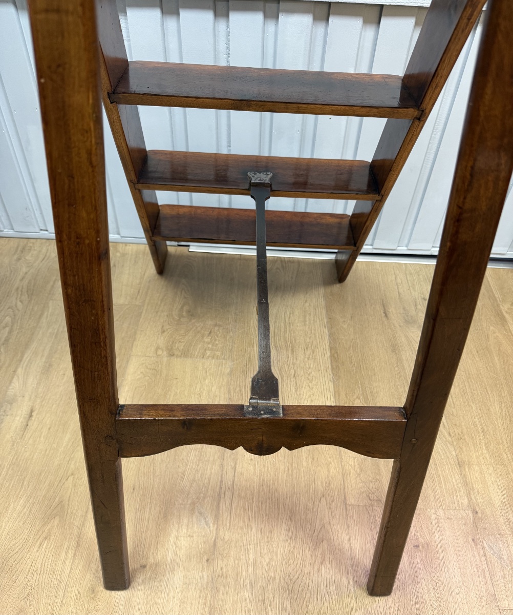 Walnut Bookcase Step Stool-photo-4