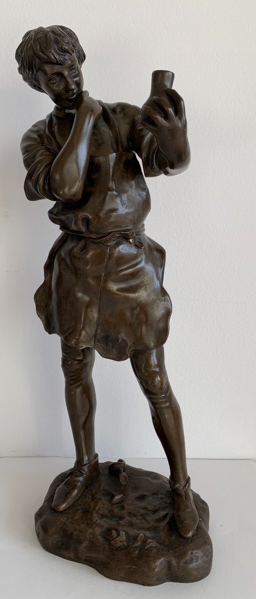 Le Potier , Sculpture En Bronze 