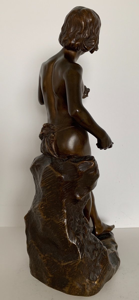 Le Jeune Sculpteur , Bronze Signé J Lorieux-photo-5
