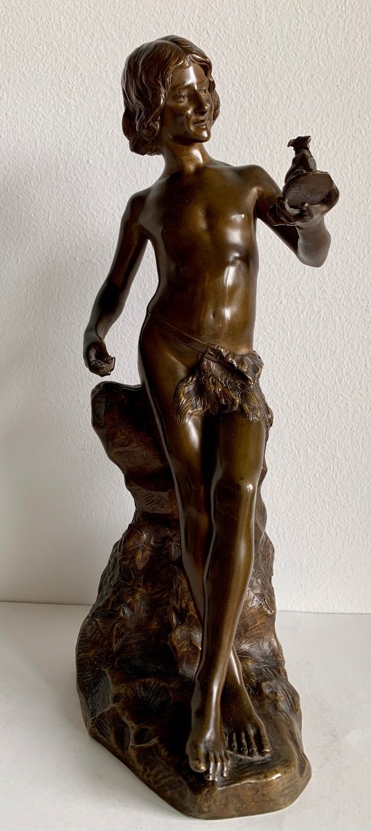 Le Jeune Sculpteur , Bronze Signé J Lorieux-photo-8