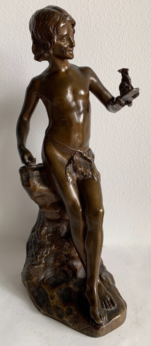 Le Jeune Sculpteur , Bronze Signé J Lorieux
