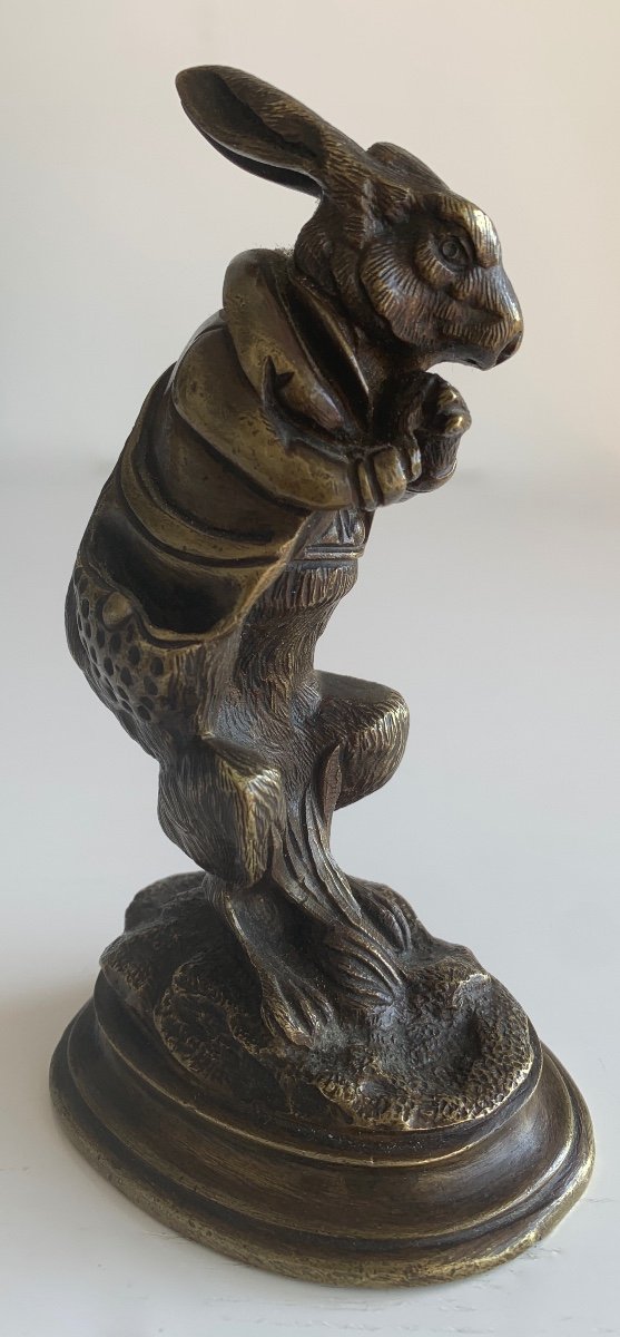 Le Lièvre , Sculpture En Bronze