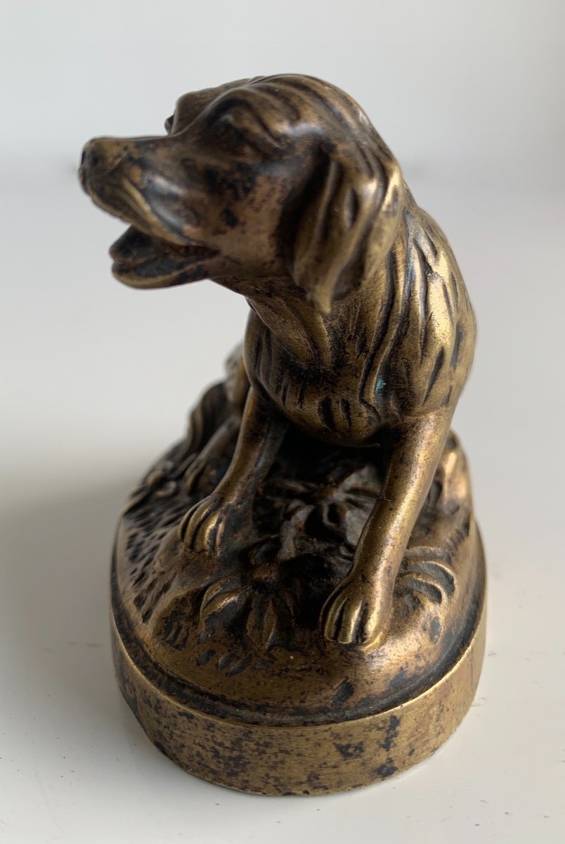 Bronze Subject Representing A Dog-photo-2