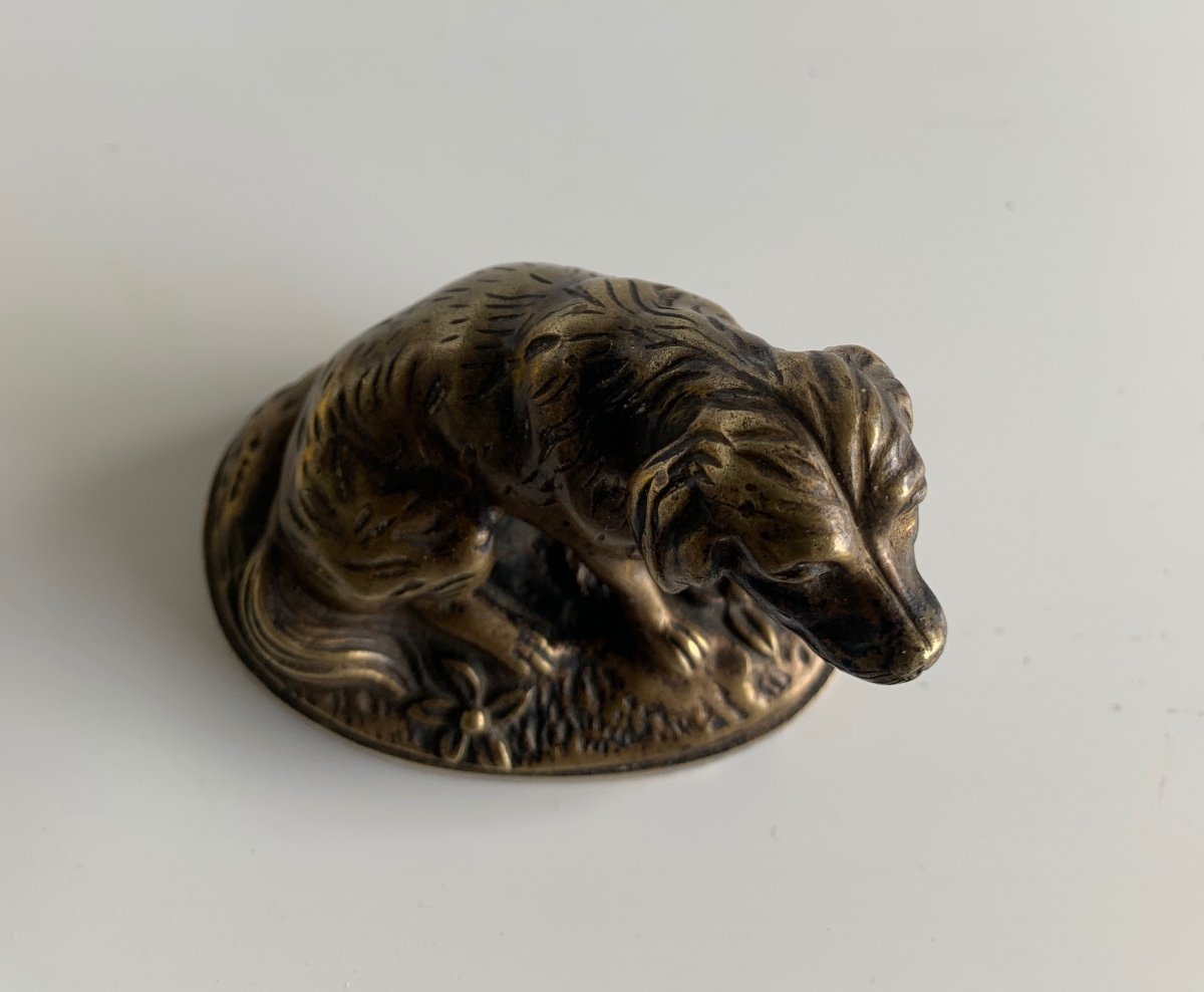 Bronze Subject Representing A Dog-photo-5