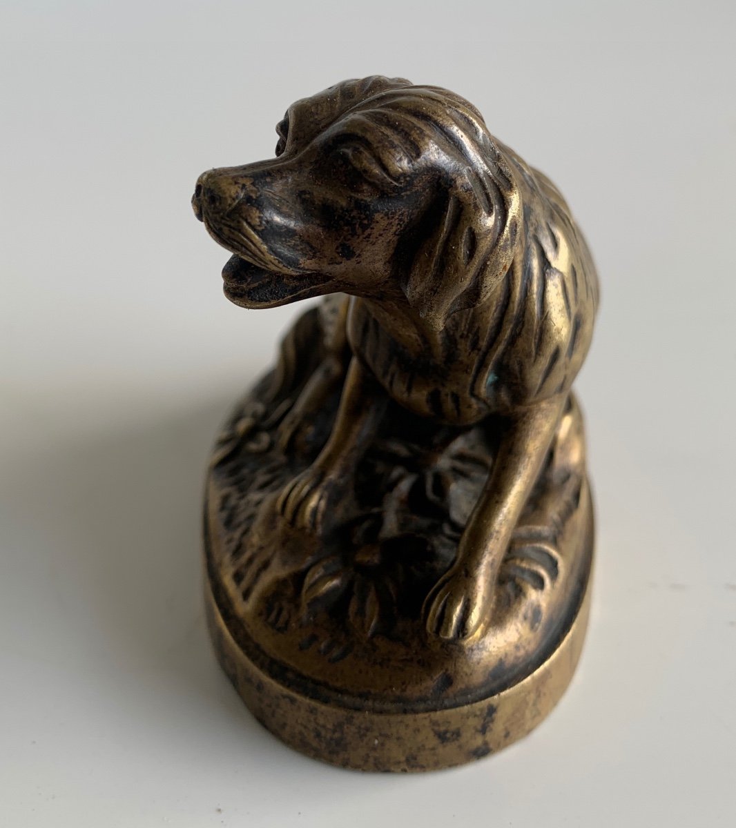 Bronze Subject Representing A Dog-photo-6