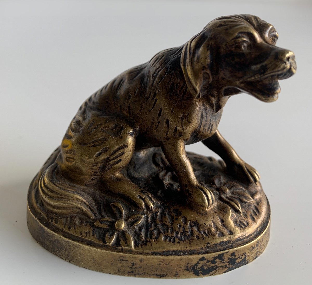 Bronze Subject Representing A Dog-photo-8