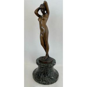 Small Bronze Representing A Female Nude