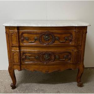 Commode Sauteuse En Merisier De La Fin Du XVIII ème 