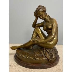 Bronze Sculpture Representing A Nude Signed Falconnet