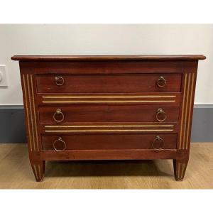 Small Children's Or Extra Chest Of Drawers In Walnut