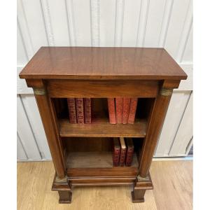 Empire Style Walnut Bookcase