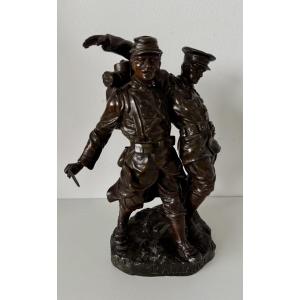 l alliance , sculpture en bronze