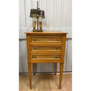 Chevet de style Louis XVI en merisier