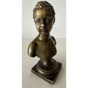 Small Bronze Sculpture Signed By Houdon; Cast By Susse