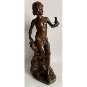 Le Jeune Sculpteur , Bronze Signé J Lorieux