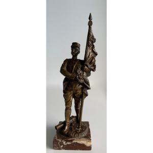 Bronze Sculpture Representing A Soldier