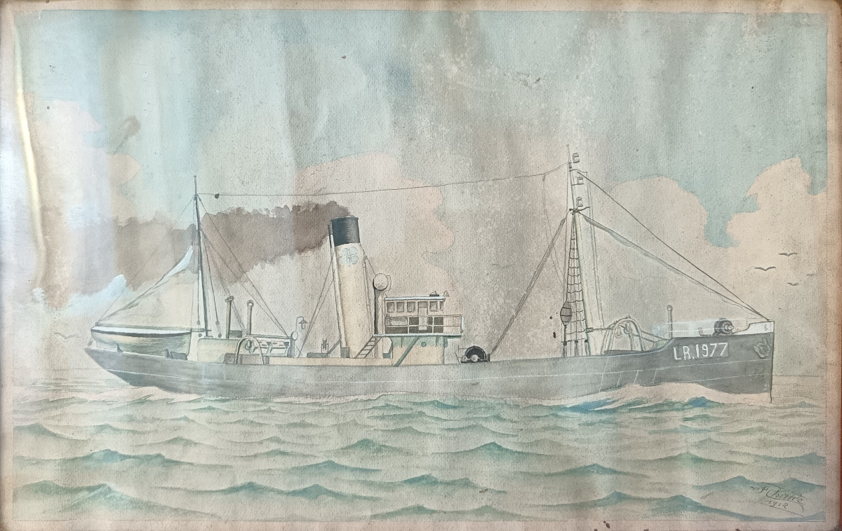 Portrait Of A Boat – La Rochelle - 1912 - Watercolor