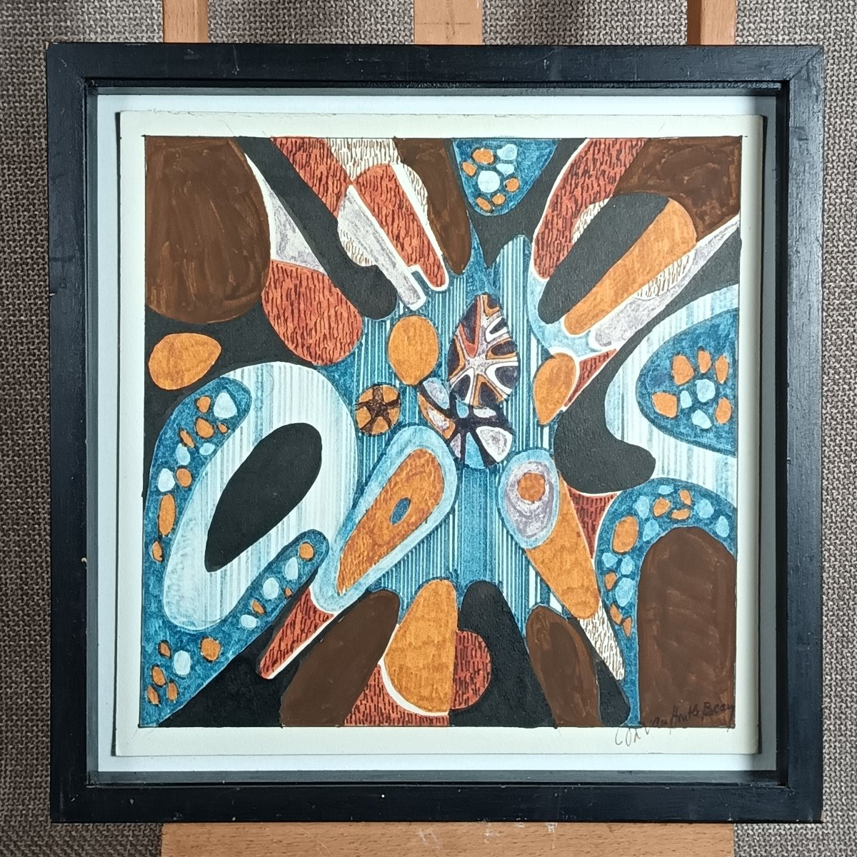 Tapestry Cartoon By Michèle Van Hout Le Beau, Circa 1970-photo-2