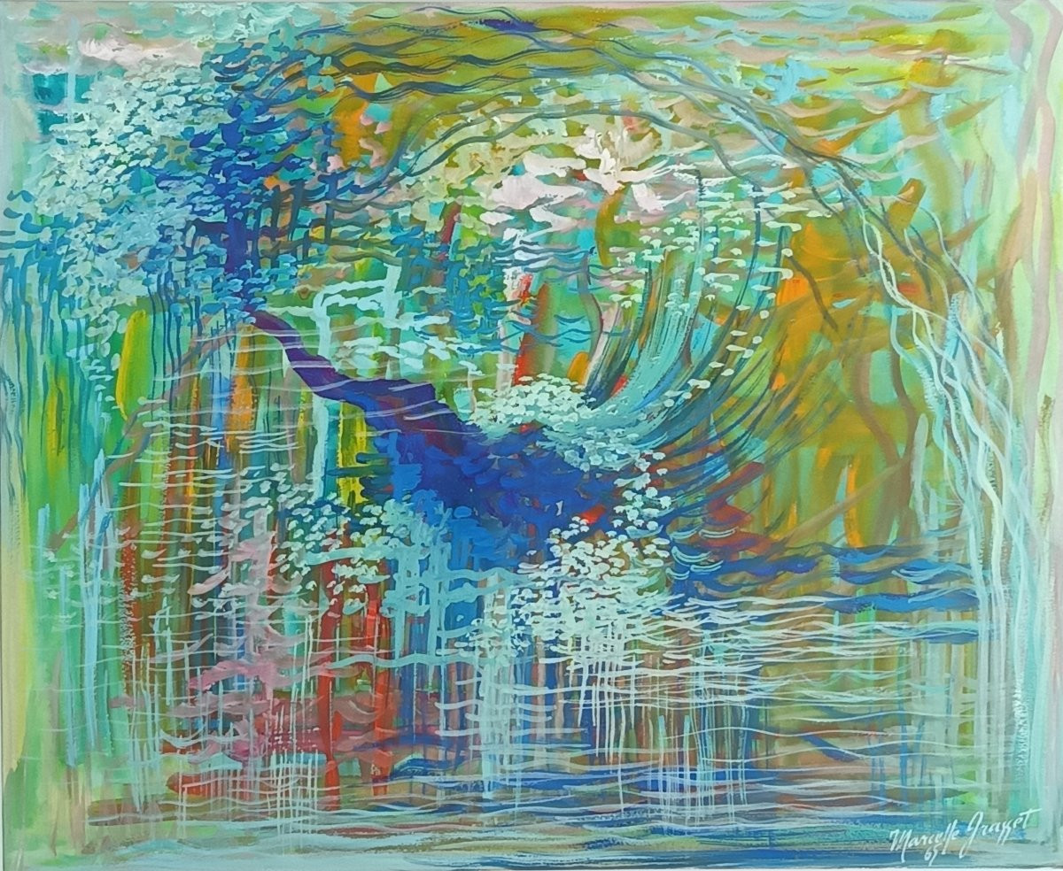 Paysage abstrait de Marcelle Grasset, 1965-photo-2