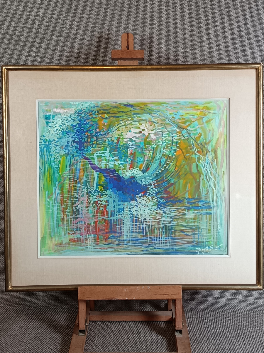 Paysage abstrait de Marcelle Grasset, 1965-photo-1