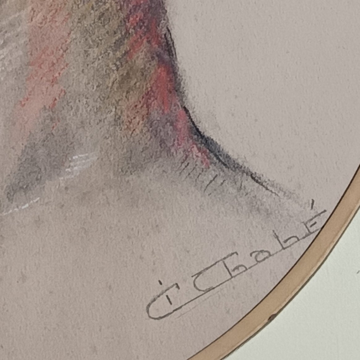 Gil CHABÉ – Portrait de femme – Pastel sur papier - vers 1930-photo-1