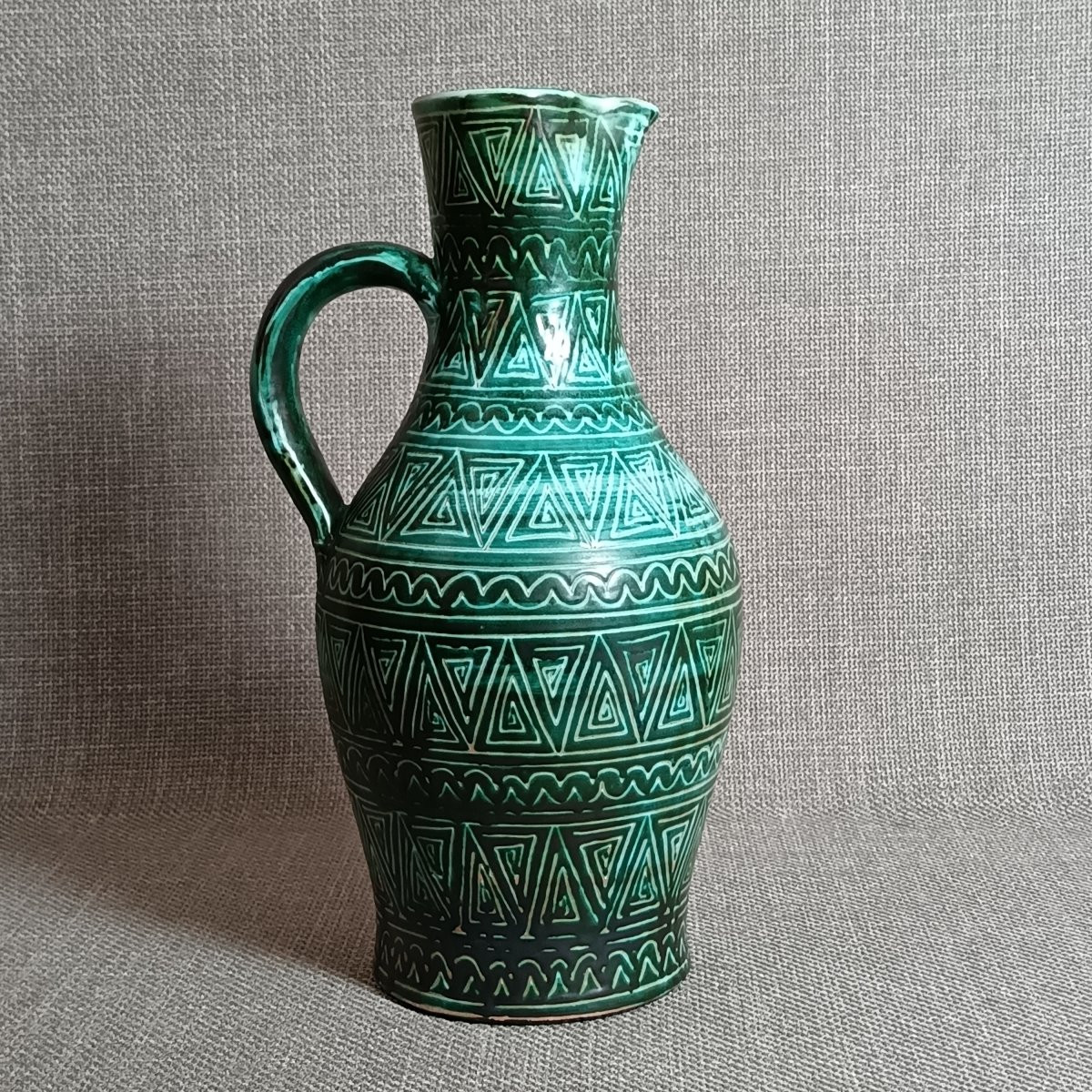 Large Vase By Robert Picault, Circa 1950-photo-2