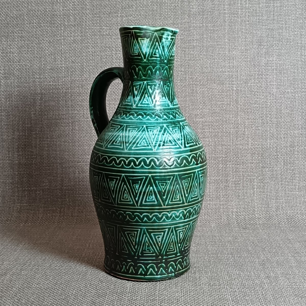 Large Vase By Robert Picault, Circa 1950-photo-3