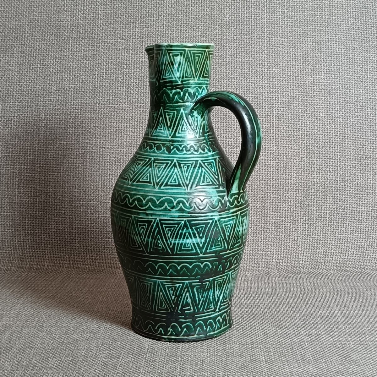 Large Vase By Robert Picault, Circa 1950-photo-2