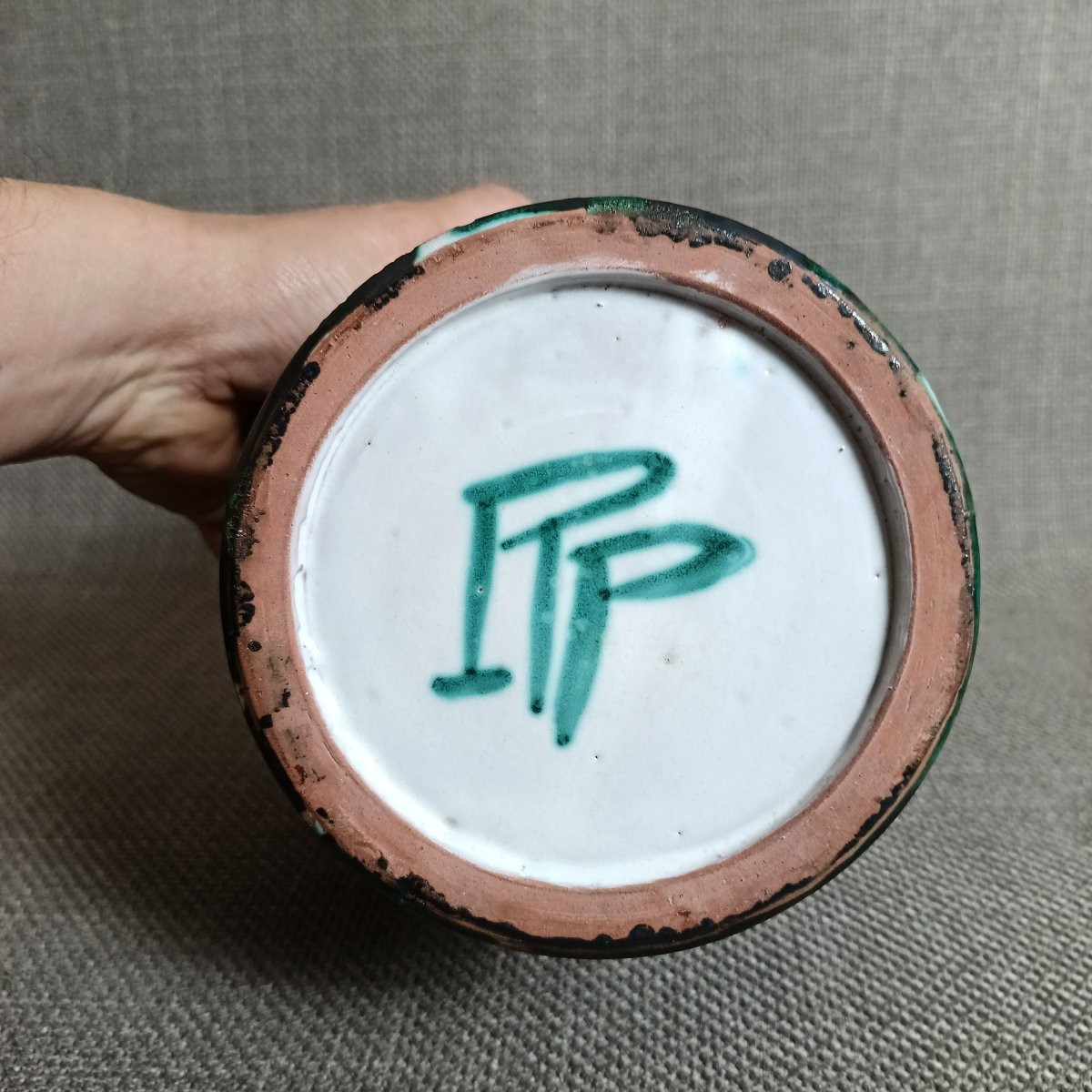 Large Vase By Robert Picault, Circa 1950-photo-4